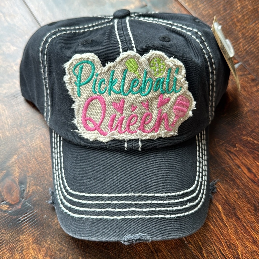 NWT Pickleball Cap - “Pickleball Queen” distressed adjustable back hat